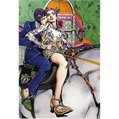 荒木飛呂彦原画展 ジョジョ展 x GUCCI 2012年 徐倫＆ブチャラティ 複製原画