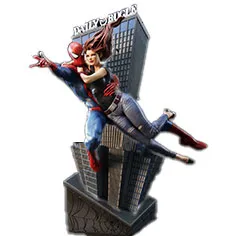 マーベルコミック プレミアム・コレクティブル 1/4スケール・スタチュー スパイダーマン&メリー・ジェーン