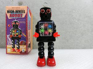 ブリキ ロボット HIGH-WHEEL ROBOT ハイホイールロボット 箱付き