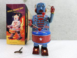 ブリキ ロボット ミュージカル ドラマー ロボット 箱付き 買取 復刻版