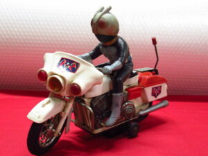 ヨネザワ 仮面ライダー サイクロン号 ブリキ ソフビ